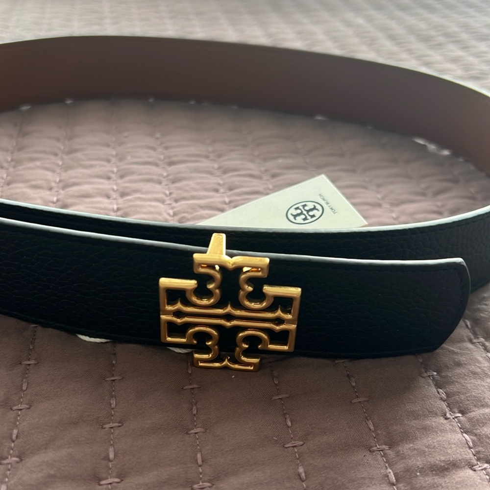 Tory Burch Britten Logo Belt